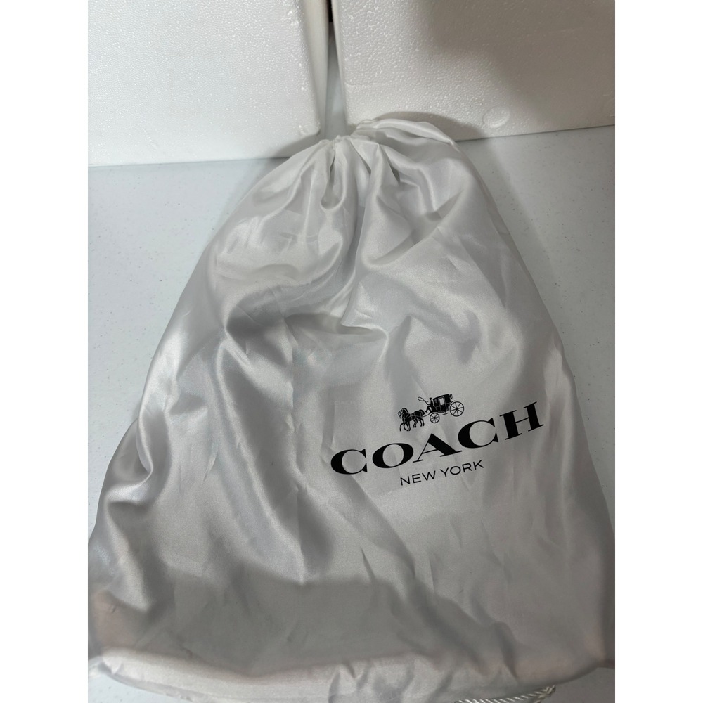 Coach Tan Suede Brooklyn 28 Shoulder Bag - Picture 9 of 10